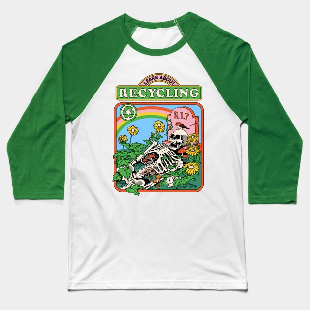 Learn About Recycling Baseball T-Shirt by Steven Rhodes